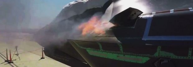 Jet fires 3,300 rounds a minute